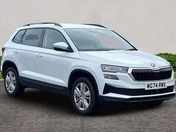 Moon white metallic Used 2024 Skoda Karoq SE Drive SUV | £23,130 (A bit pricey)