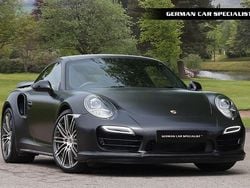 Satin black Used 2014 Porsche 911 Turbo Coupe | £74,990 (Fair price)