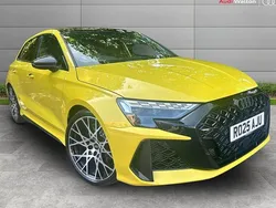Yellow Used 2025 Audi RS3 Comfort Hatchback | £64,490 (Expensive)
