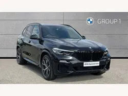 Black sapphire metallic paint Used 2021 BMW X5 M Sport SUV | £43,840 (Fair price)