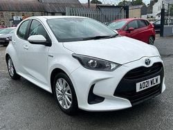 White Used 2021 Toyota Yaris Hatchback | £14,399 (Fair price)