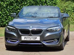 Mineral grey metallic Used 2015 BMW 218 Sport Line Cabriolet | £10,500 (Fair price)