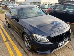 Blue Used 2016 Mercedes C220 AMG line Coupe | £12,795 (Fair price)