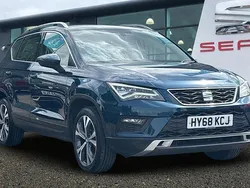 Lava blue Used 2018 Seat Ateca Ecomotive SUV | £9,990 (Fair price)