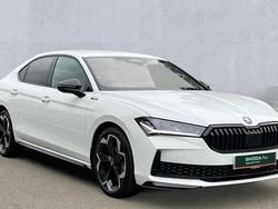 Pure white Used 2025 Skoda Superb SportLine Hatchback | £36,790