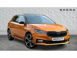 Phoenix orange metallic black magic pearl effect Used 2025 Skoda Fabia Monte Carlo Hatchback | £20,621 (A bit pricey)