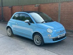 Blue Used 2012 Fiat 500 Lounge Cabriolet | £3,295 (Good price)