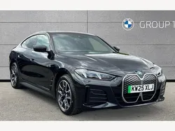 Black sapphire metallic paint New 2025 BMW i4 M Sport Sedan | £41,993 (Fair price)
