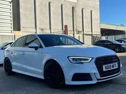 White Used 2018 Audi A3 S-Line Sedan | £14,000 (Fair price)