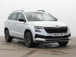 Brilliant silver metallic Used 2023 Skoda Karoq SportLine SUV | £24,995 (Fair price)