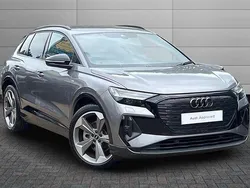 Typhoon grey Used 2024 Audi Q4 e-tron Black Edition SUV | £38,950 (Good price)