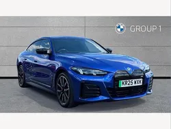Blue Used 2025 BMW i4 Shadowline Sedan | £48,195 (Fair price)
