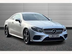 Silver Used 2021 Mercedes E220 AMG line Coupe | £22,690 (Good price)