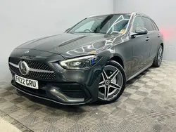 Grey Used 2022 Mercedes C300e AMG Line Premium Plus Estate | £25,990 (Fair price)