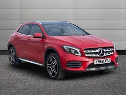 Jupiter red Used 2018 Mercedes GLA220 AMG line SUV | £17,350 (A bit pricey)