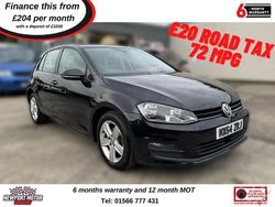 Black Used 2014 VW Golf VII Match Hatchback | £9,995 (A bit pricey)