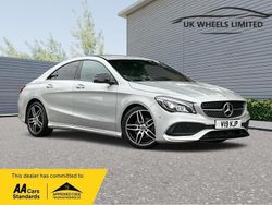 Silver Used 2017 Mercedes CLA180 AMG line Sedan | £14,690 (Fair price)