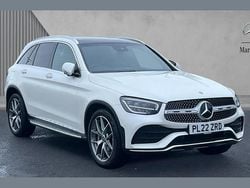 White Used 2022 Mercedes GLC300 AMG Line Premium Estate | £34,780 (Fair price)