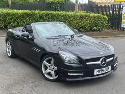 Black Used 2015 Mercedes SLK250 AMG Cabriolet | £10,495 (Fair price)