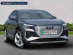 Grey Used 2022 Audi Q4 Sportback e-tron S-Line SUV | £26,326