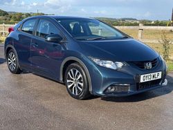 Green Used 2013 Honda Civic EX Hatchback | £4,695 (Fair price)