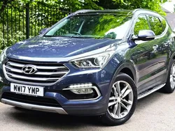 Blue Used 2017 Hyundai Santa Fe Premium SE SUV | £10,790 (Fair price)
