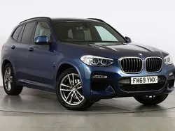 Blue Used 2019 BMW X3 M Sport SUV | £21,000 (A bit pricey)