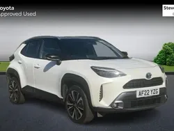 White/black Used 2022 Toyota Yaris Hybrid Edition Hatchback | £22,495