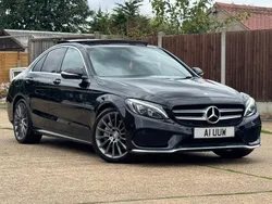Black Used 2015 Mercedes C250 AMG Line Premium Sedan | £11,995 (Fair price)