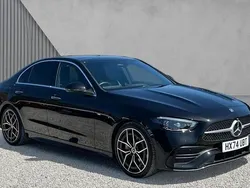 Obsidian black metallic Used 2025 Mercedes C200 AMG Line Premium Sedan | £37,432 (Expensive)