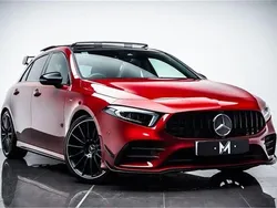 Red Used 2022 Mercedes A35 AMG Premium Plus Hatchback | £33,995 (Fair price)