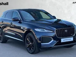 Metallic portofino blue Used 2021 Jaguar F-Pace R-Dynamic SUV | £30,338 (Fair price)