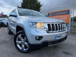 Silver Used 2012 Jeep Grand Cherokee Overland SUV | £6,890