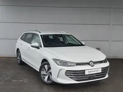 White New 2025 VW Passat Life Estate | £37,335 (A bit pricey)
