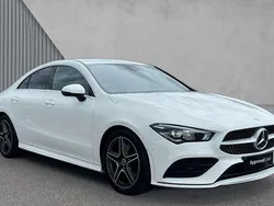 White Used 2021 Mercedes CLA220 AMG line Sedan | £23,688 (Fair price)