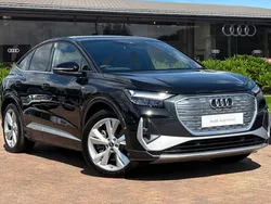 Black Used 2024 Audi Q4 Sportback e-tron S-Line SUV | £35,490