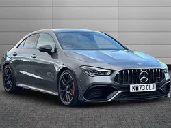 Mountain grey Used 2023 Mercedes CLA45 AMG Sedan | £49,950 (A bit pricey)