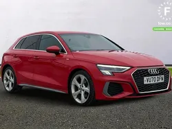 Red Used 2020 Audi A3 S-Line Hatchback | £19,599 (Fair price)