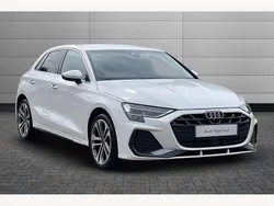 White Used 2025 Audi A3 e-tron S-Line Hatchback | £30,495 (Expensive)