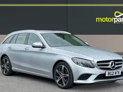 Silver Used 2021 Mercedes C200 Estate | £18,700 (Good price)