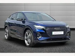 Blue Used 2025 Audi Q4 Sportback e-tron Black Edition SUV | £35,595