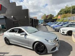 Silver Used 2015 Mercedes E220 AMG line Coupe | £8,991 (Fair price)