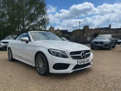 White Used 2016 Mercedes C220 AMG Line Premium Plus Cabriolet | £16,495 (Fair price)