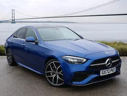 Blue Used 2022 Mercedes C300 AMG Line Premium Plus Sedan | £28,440 (Expensive)