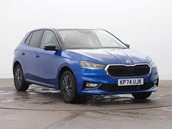 Race blue metallic black magic pearl effect Used 2024 Skoda Fabia Colour Edition Hatchback | £17,263 (Fair price)