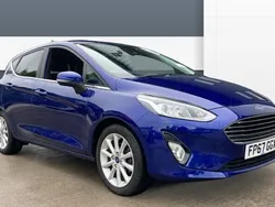 Blue Used 2017 Ford Fiesta Titanium Hatchback | £8,056 (Fair price)