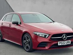 Red Used 2022 Mercedes A180 AMG Line Premium Hatchback | £22,880 (A bit pricey)