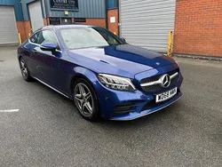 Blue Used 2019 Mercedes C200 AMG line Coupe | £13,000 (Good price)