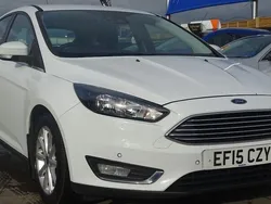 White Used 2015 Ford Focus Titanium Hatchback | £5,195 (Fair price)