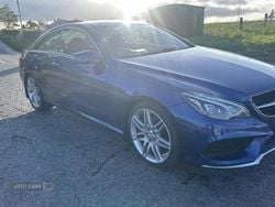 Blue Used 2016 Mercedes E220 AMG line Coupe | £10,450 (Fair price)